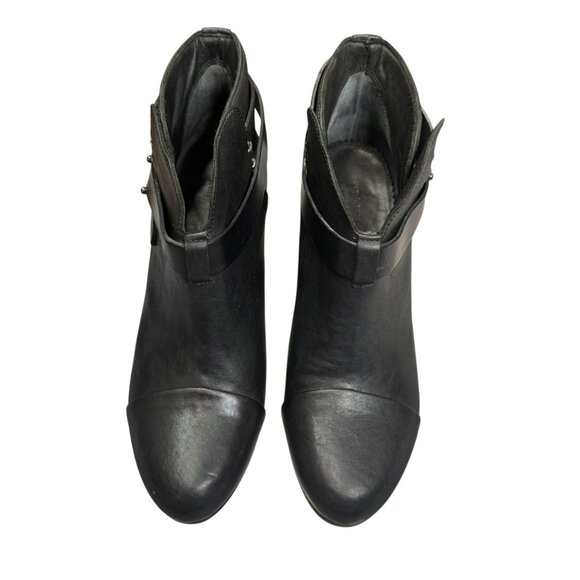 Rag & Bone Harrow Black Leather Ankle Boots | Size EU 40 -US 9.5 | Made in Italy - Picture 8 of 10